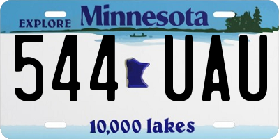 MN license plate 544UAU