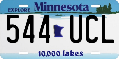 MN license plate 544UCL