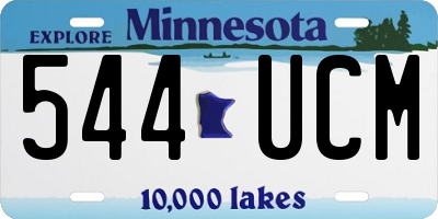 MN license plate 544UCM