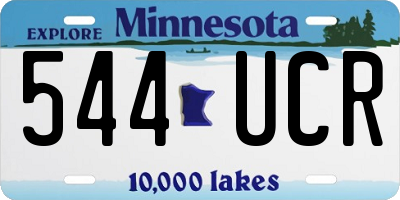 MN license plate 544UCR