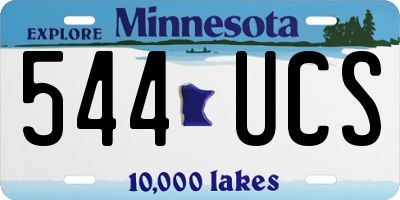 MN license plate 544UCS