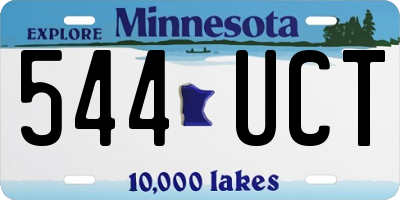 MN license plate 544UCT