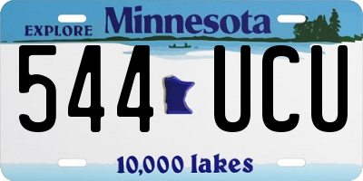 MN license plate 544UCU