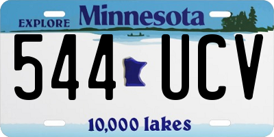 MN license plate 544UCV