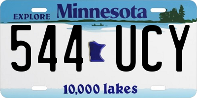 MN license plate 544UCY