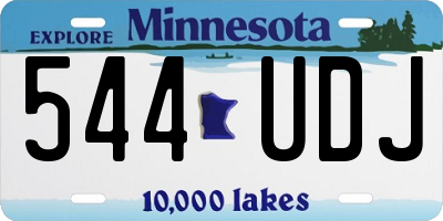 MN license plate 544UDJ