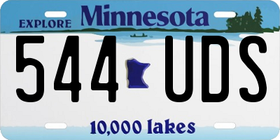 MN license plate 544UDS