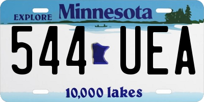 MN license plate 544UEA