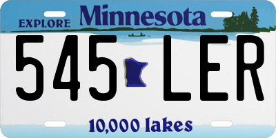 MN license plate 545LER