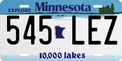 MN license plate 545LEZ