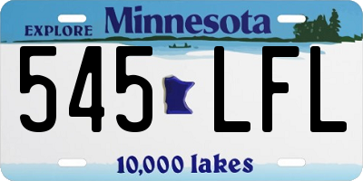 MN license plate 545LFL