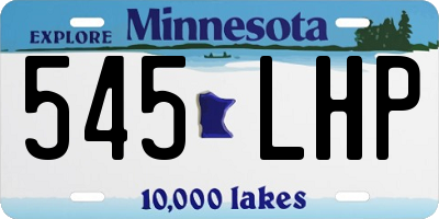 MN license plate 545LHP