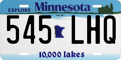 MN license plate 545LHQ