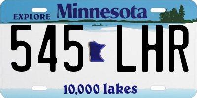 MN license plate 545LHR