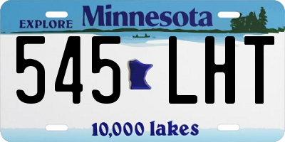 MN license plate 545LHT