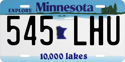 MN license plate 545LHU