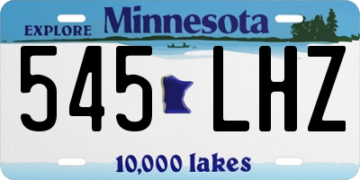 MN license plate 545LHZ