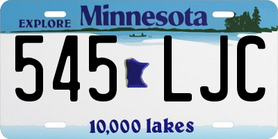 MN license plate 545LJC