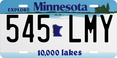 MN license plate 545LMY