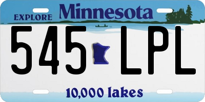 MN license plate 545LPL