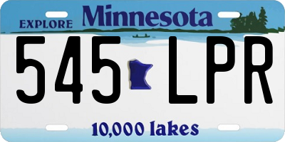 MN license plate 545LPR