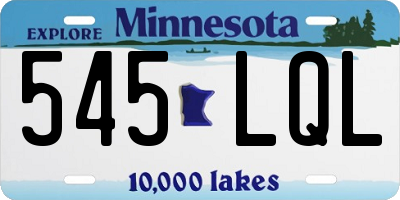 MN license plate 545LQL