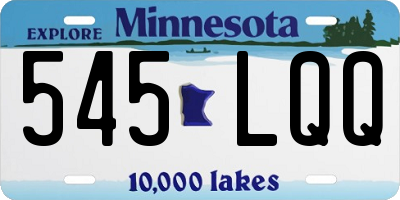 MN license plate 545LQQ
