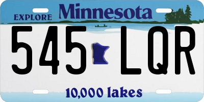 MN license plate 545LQR