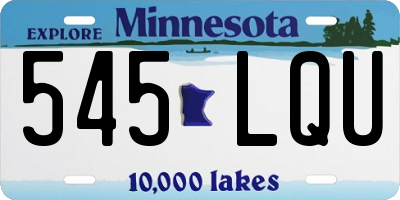 MN license plate 545LQU