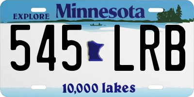 MN license plate 545LRB