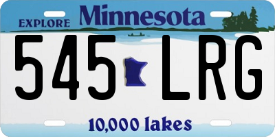 MN license plate 545LRG
