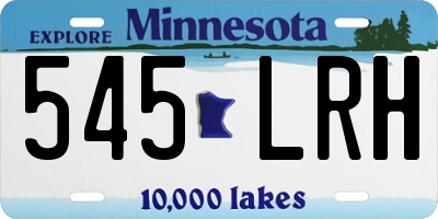 MN license plate 545LRH