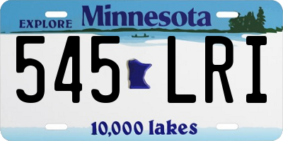 MN license plate 545LRI