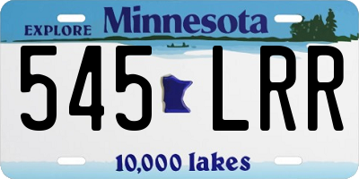 MN license plate 545LRR