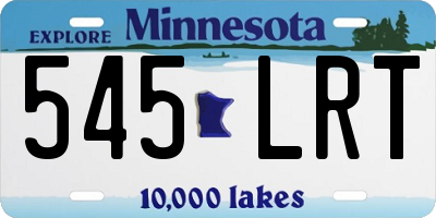 MN license plate 545LRT
