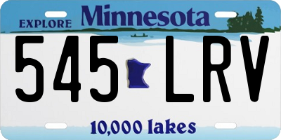 MN license plate 545LRV