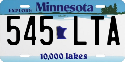 MN license plate 545LTA