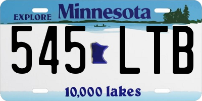 MN license plate 545LTB