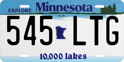 MN license plate 545LTG