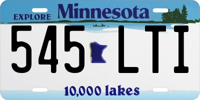 MN license plate 545LTI