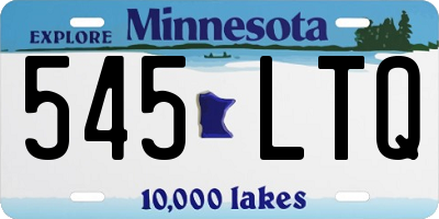 MN license plate 545LTQ