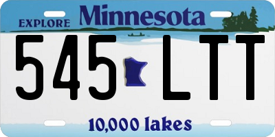 MN license plate 545LTT