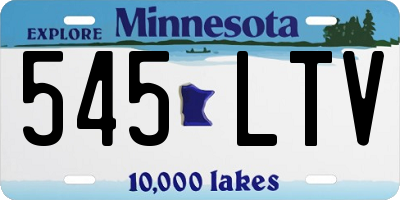 MN license plate 545LTV