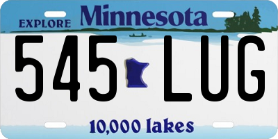 MN license plate 545LUG