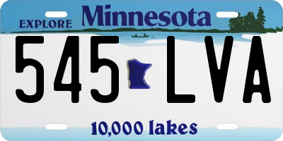 MN license plate 545LVA