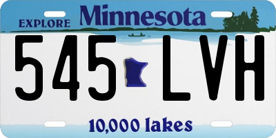 MN license plate 545LVH