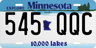 MN license plate 545QQC