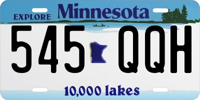 MN license plate 545QQH