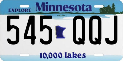 MN license plate 545QQJ