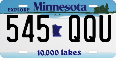 MN license plate 545QQU